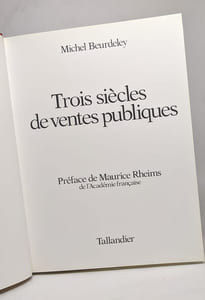 Trois siècles de ventes publiques