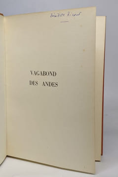 Vagabond des andes. Deleuze Bernard