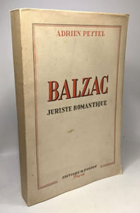 Balzac juriste romantique