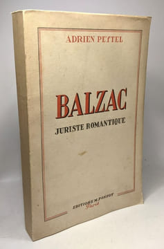 Balzac juriste romantique. Peytel Adrien