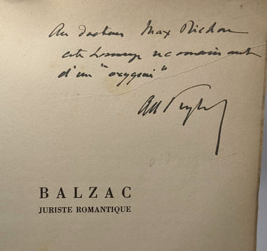 Balzac juriste romantique. Peytel Adrien