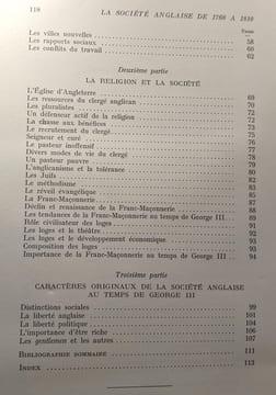 La société anglaise de 1760 à 1810 / série études et méthodes TOME 15. Parreaux André