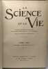 La science et la vie - TOME XXIII Janvier à Juin 1923 (n°67 à 72). Collectif