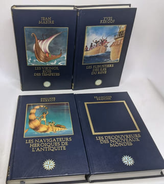 Les grandes aventures maritimes 9 volumes: La bataille de l'atlantique + Vaisseaux fantômes et épaves errantes + Les découvrerus des nouveaux mondes + ...