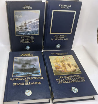 Les grandes aventures maritimes 9 volumes: La bataille de l'atlantique + Vaisseaux fantômes et épaves errantes + Les découvrerus des nouveaux mondes + ...