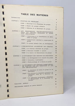 La dynamique des groupes - à l'usage des psychologues des animateurs et des responsables - applications pratiques. Mucchielli Roger