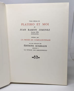 Lot prix nobel de littérature années 1950 aux éditions Rombaldi - (titres voir description). Camus Mauriac Hemingway Laxness Lagerkvist Pasternak ...