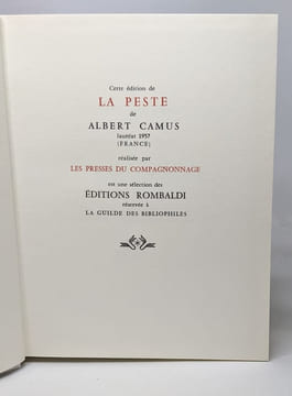 Lot prix nobel de littérature années 1950 aux éditions Rombaldi - (titres voir description). Camus Mauriac Hemingway Laxness Lagerkvist Pasternak ...