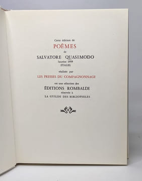 Lot prix nobel de littérature années 1950 aux éditions Rombaldi - (titres voir description). Camus Mauriac Hemingway Laxness Lagerkvist Pasternak ...