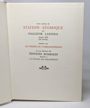 Lot prix nobel de littérature années 1950 aux éditions Rombaldi - (titres voir description). Camus Mauriac Hemingway Laxness Lagerkvist Pasternak ...