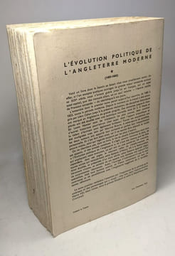 L'évolution politique de l'Angleterre moderne 1485-1660 / L'évolution de l'humanité. Cahen Braure