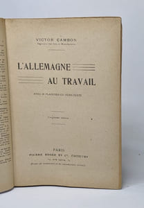 L'allemagne au travail