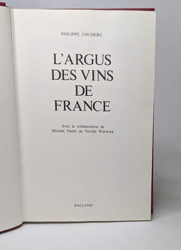 L'argus des vins de France (French Edition). Couderc Philippe