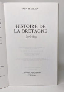 Histoire de la Bretagne nouvelle édition