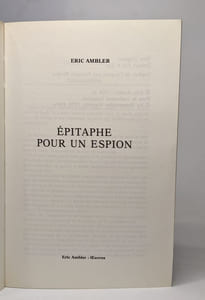 Epitaphe pour un espion