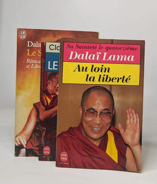 Lot de 3 ouvrages de ou sur le Dalaï Lama: ainsi parle le dalaï lama / Au loins la liberté / le sens de la vie. Dalaï-Lama Levenson