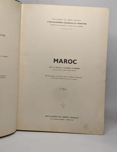 Lot de 2 ouvrages L'encyclopédie coloniale et maritime: TUNISIE / MAROC