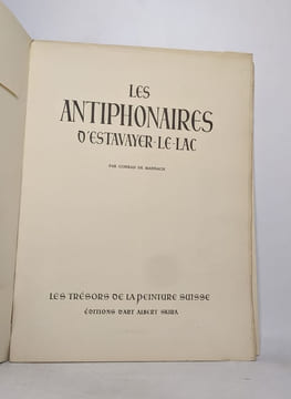 Les antiphonaires d'estavayer-le-lac. De Mandach Conrad
