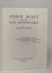 John bost et sa cité prophétique