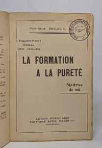 La formation a la pureté - maîtrise de soi