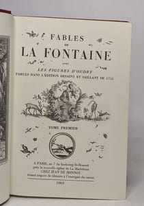 Fables de La fontaine - tomes I et II - avec les figures d'Oudry (parues dans l'édition Desaint et Saillant de 1755)
