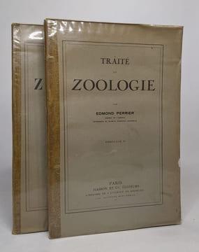2 volumes du Traité de zoologie - Fascicule II / Fascicule VII les batraciens. Perrier Edmond