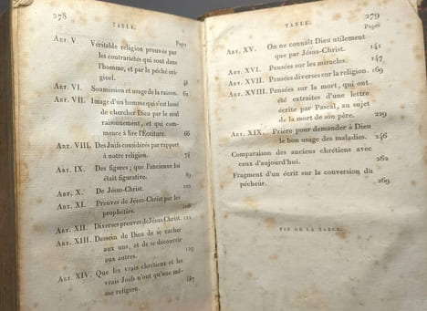 Pensées de Blaise Pascal - nouvelle édition - TOME PREMIER - 1827. Pascal
