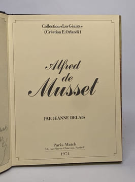 Alfred de musset. Delais Jeanne