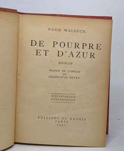 De pourpre et d'Azur