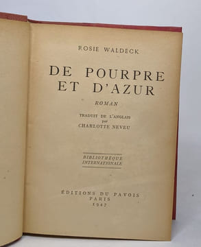 De pourpre et d'Azur. Waldeck Rosie