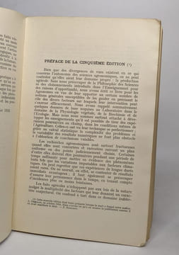 Principes d'agronomie tome II croissance des végétaux cultivés. Demolon A