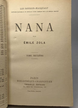 Nana / Les Rougon-Macquart - TOME DEUXIEME. Zola Émile