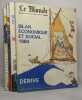 Lot de 4 revues "Le monde - dossiers et documents - bilan économique et social": années 1984-1987-1988-1989. Collectif