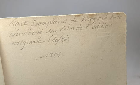 Le feu de l'Etna - exemplaire numéroté sur velin de l'édition originale (10/20). castillou henry