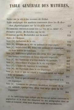 Recherches physiologiques sur la vie et la mort - nouvelle édition -. Bichat
