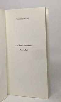 Les jours incertains (nouvelles)