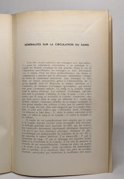 Physiologie de la circulation du sang - troisième édition. Hermann Henri