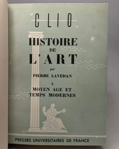 Histoire de l'art - TOME II - Moyen Age et temps modernes