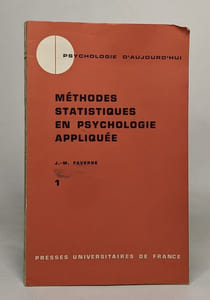Méthode statistiques en psychologie appliquée