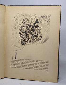 Vacances en scooter. Sabran Jean