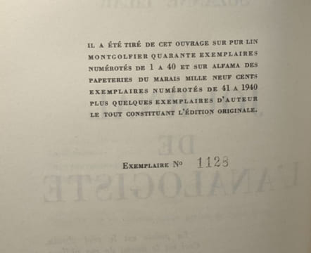 Journal de l'analogiste. Lilar