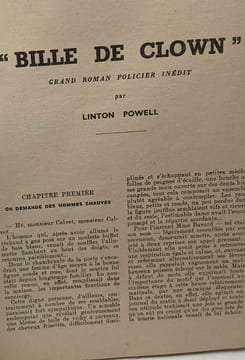 Bille de clown / collection REX N°24. Powell Linton