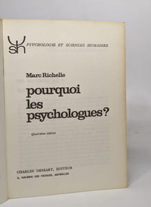 Pourquoi les psychologues