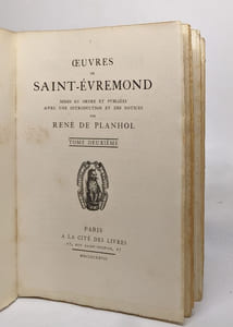 Oeuvres de saint-évremond - tome deuxième