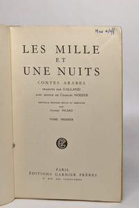 Les mille et une nuits - préfacée par Gaston Picard - tome premier