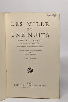 Les mille et une nuits - préfacée par Gaston Picard - tome premier. undefined