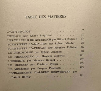 Albert Schweitzer - études et témoinages