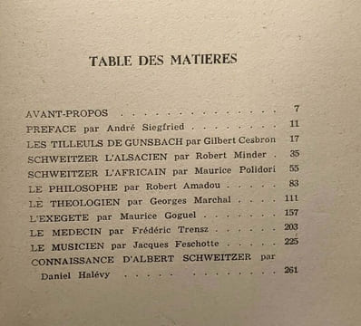 Albert Schweitzer - études et témoinages. Albert SCHWEITZER