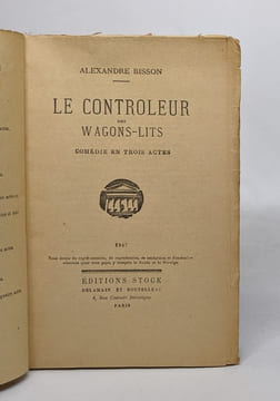 Le contrôleur des wagons-lits. Bisson Alexandre