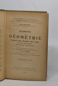 Éléments de géométrie - géométrie plane géométrie dans l'espace contenant 762 exercices